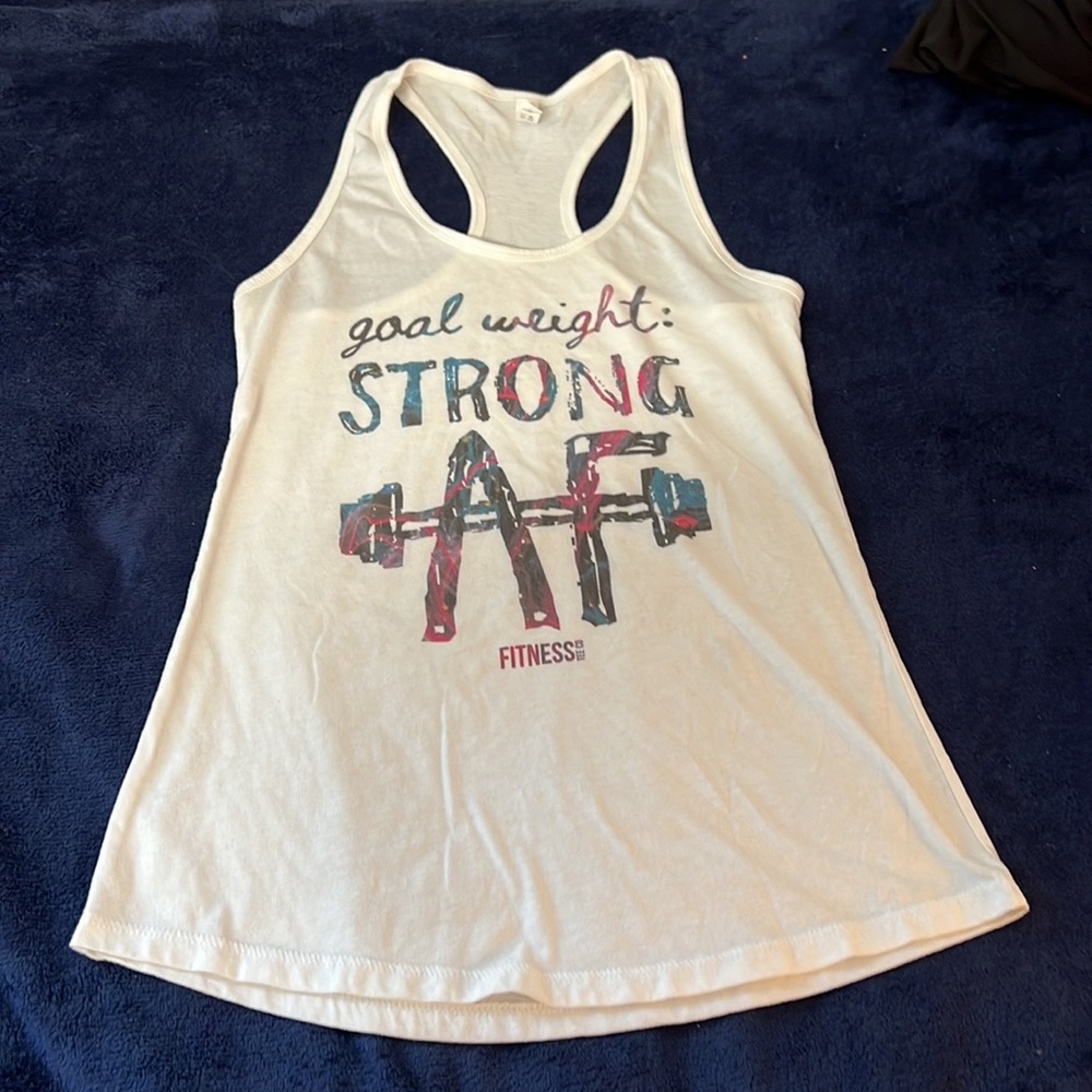 Women’s white tank top